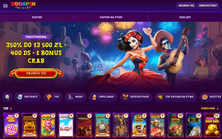 Duospin kasyno bez rejestracji i logowania