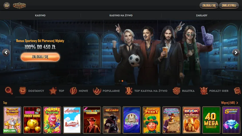 Gransino kasyno bez rejestracji w Polsce 