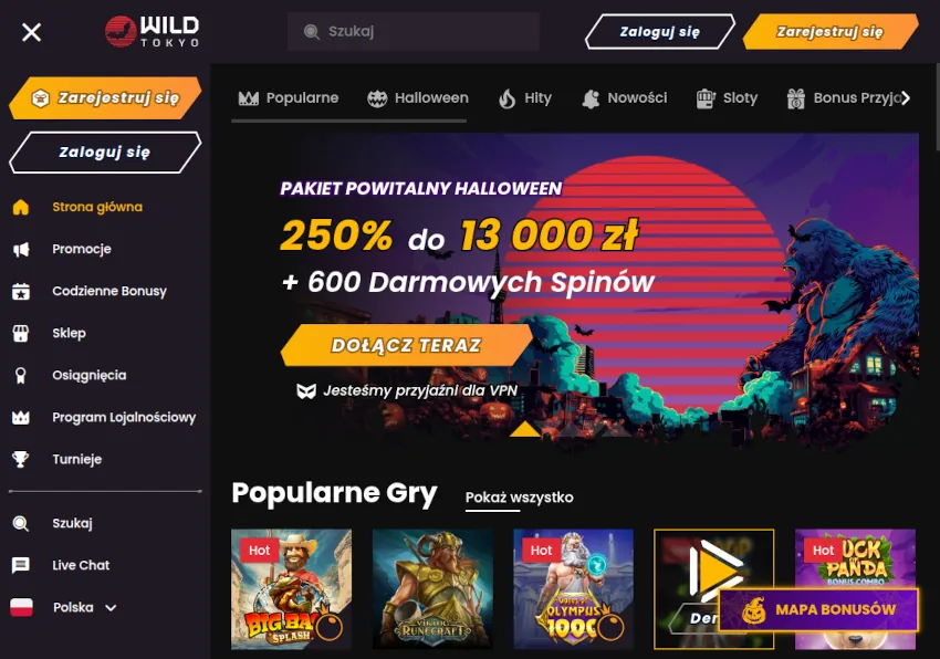 Wild Tokyo kasyno online bez rejestracji